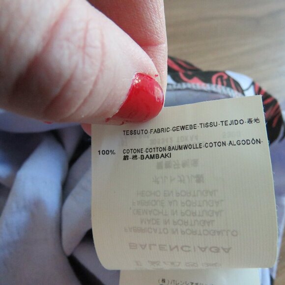 BALENCIAGA FW 2012 - 2013 Abstract Pop Art Cotton Tee T Shirt Lilac - Size XS - Picture 2 of 15